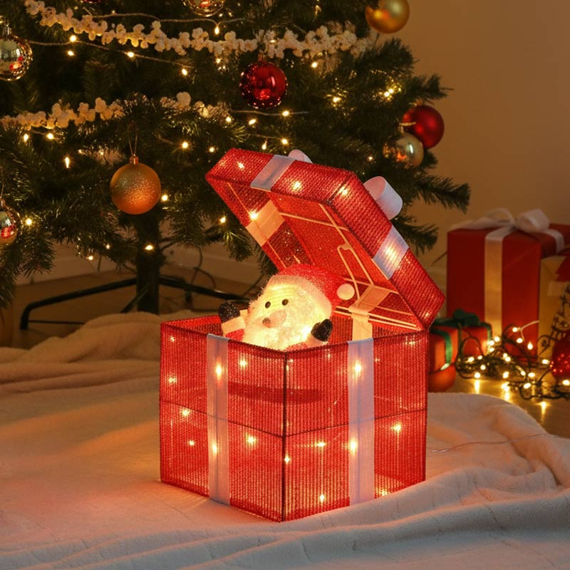 Cadeau surprise Père Noël animé