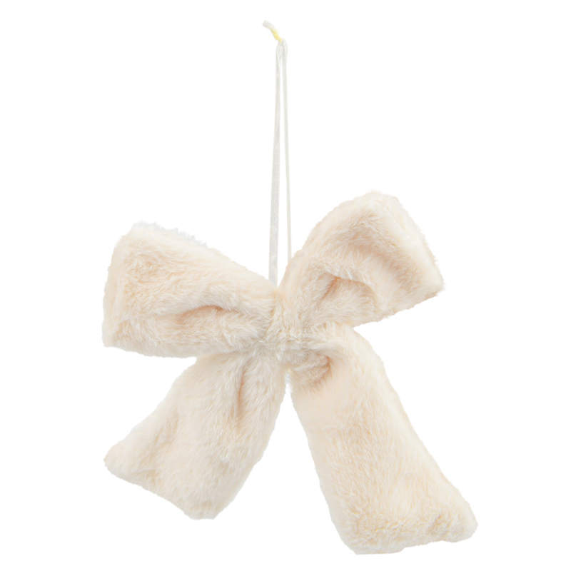 Noeud fluffly blanc à suspendre