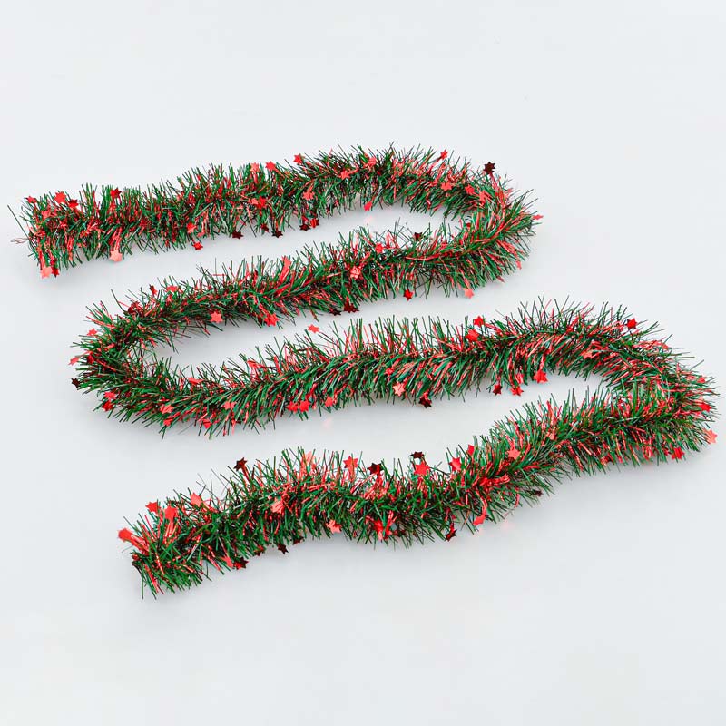 Guirlande imitation sapin rouge et vert