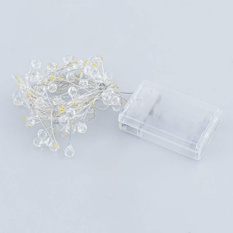 Guirlande 60 LED perles acrylique