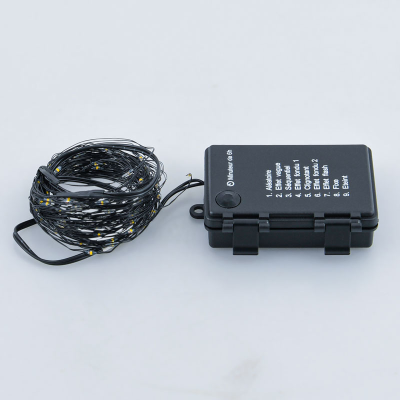 Guirlande 100 micro LED blanc chaud