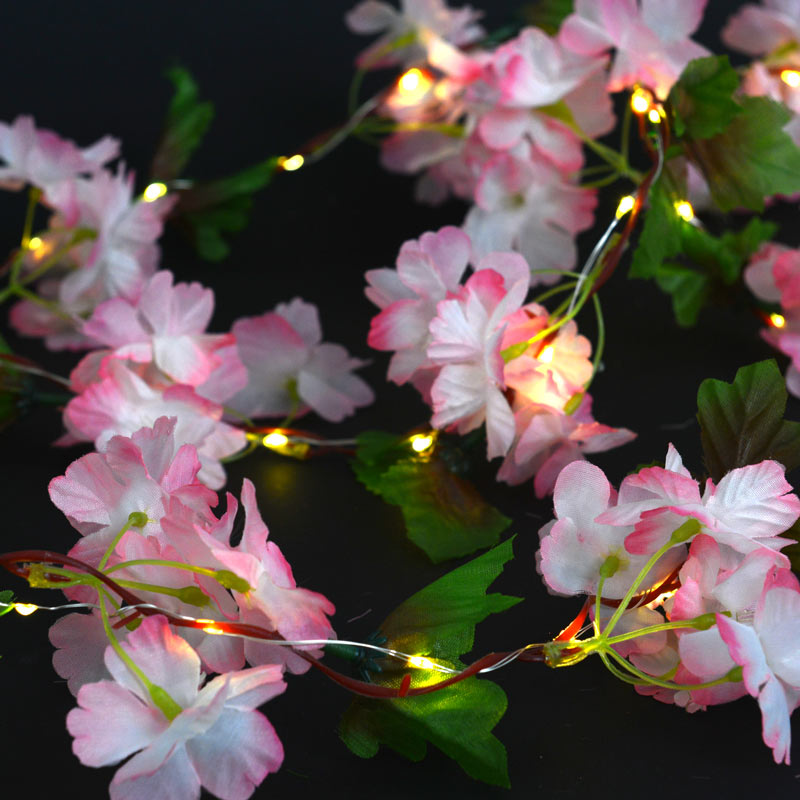 Guirlande lumineuse fleurs de cerisier