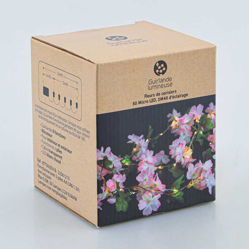 Guirlande lumineuse fleurs de cerisier