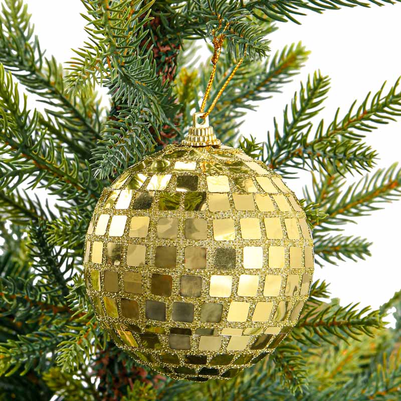 Boule de Noël disco or
