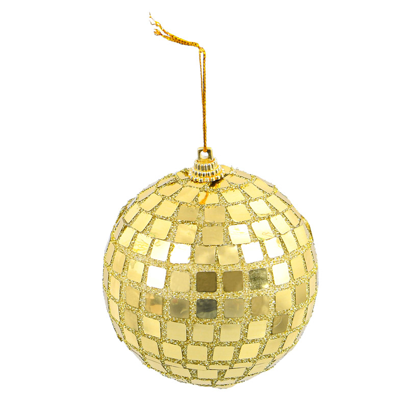 Boule de Noël disco or