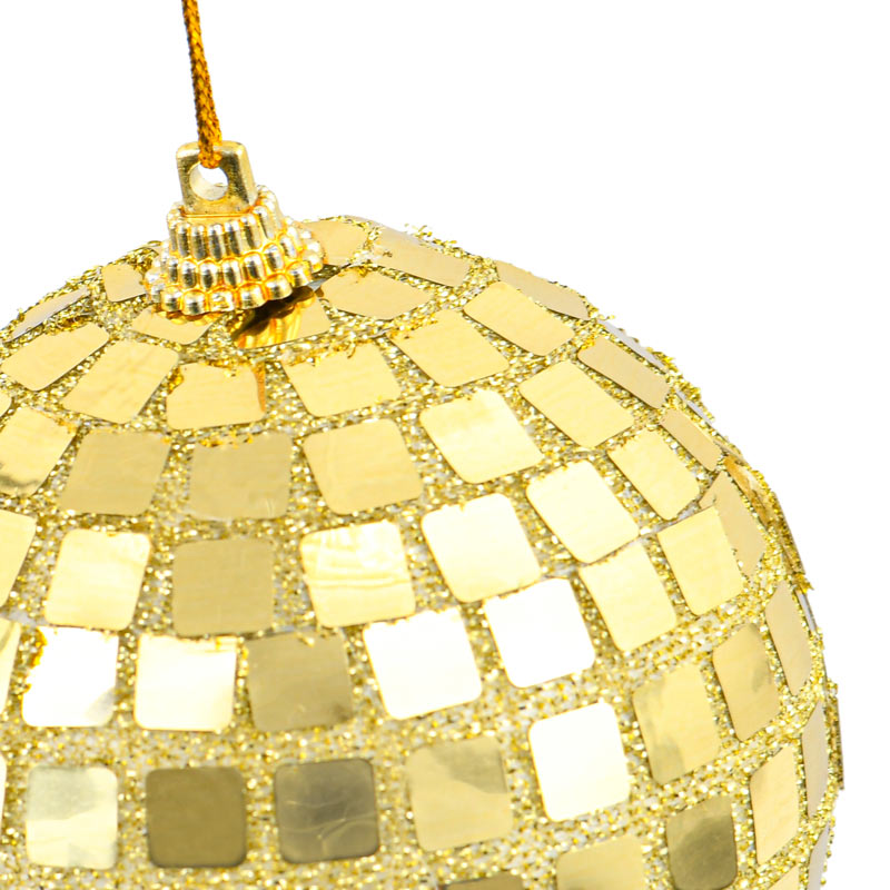 Boule de Noël disco or