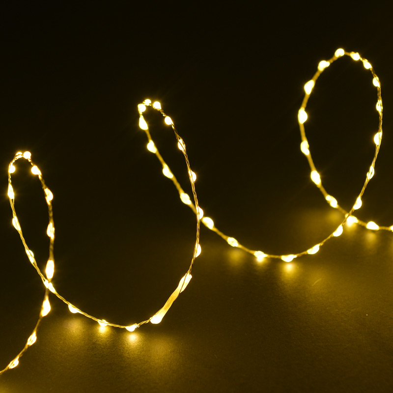 Guirlande 20 micro LED blanc chaud