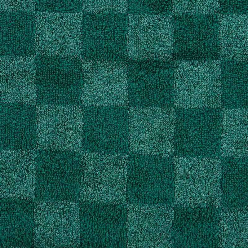 Serviette damier 'Jenna' vert