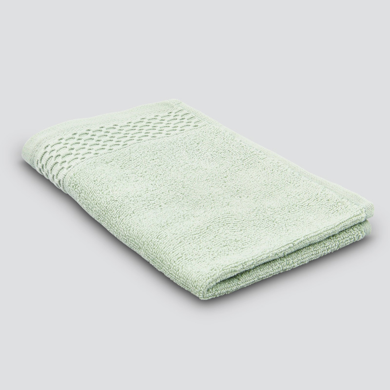 Serviette invité 'Eva' vert clair