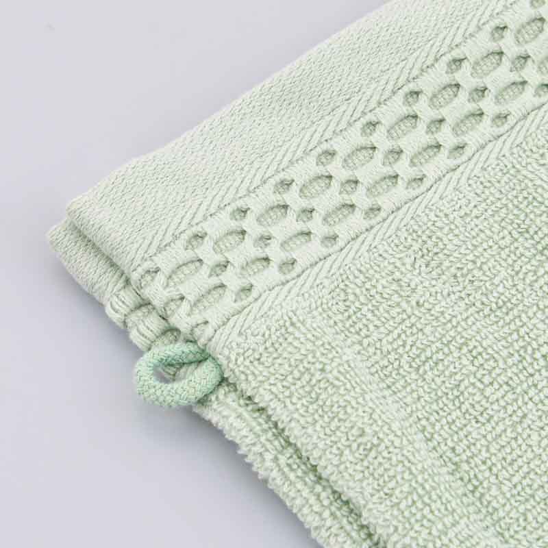 Lot de 2 gants de toilette 'Eva' vert clair
