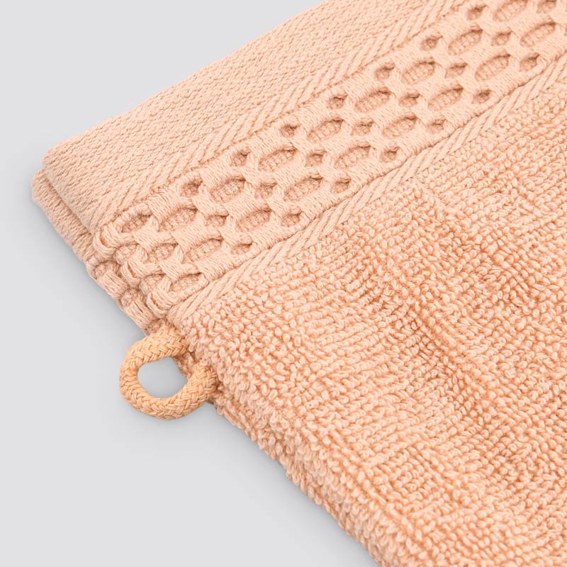 Lot de 2 gants de toilette 'Eva' rose