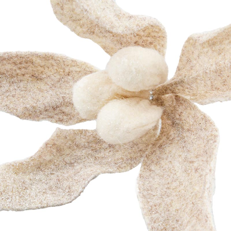 Tige artificielle de poinsettia 