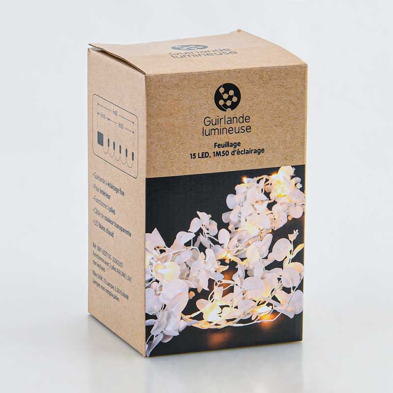 Guirlande lumineuse feuillage