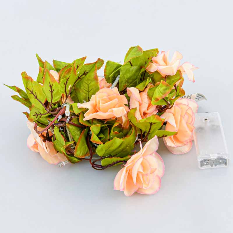 Guirlande lumineuse de roses