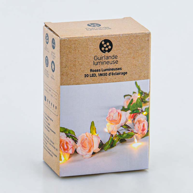 Guirlande lumineuse de roses