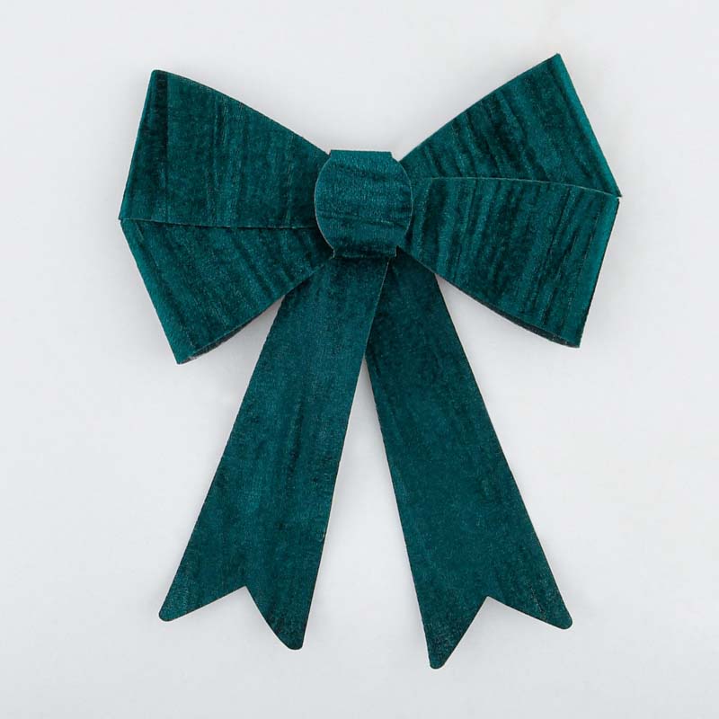 Noeud imitation velours vert