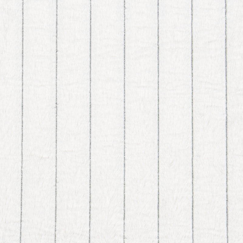 Tapis 'Stripes' imitation fourrure blanc
