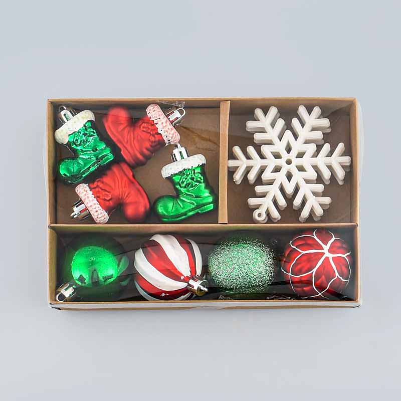 Coffret 16 pièces décorations de sapin
