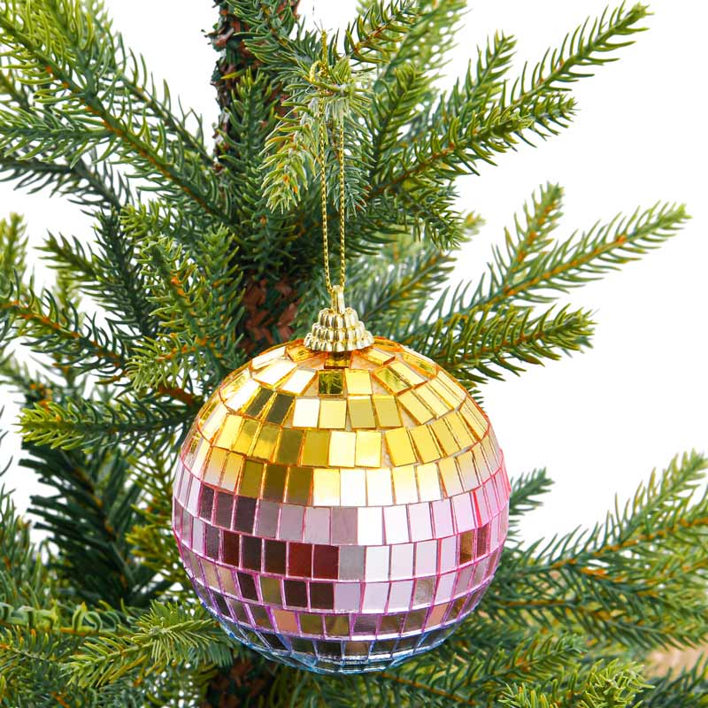 Boule à facette multicolore à suspendre