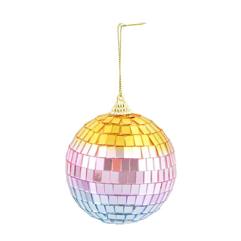 Boule à facette multicolore à suspendre