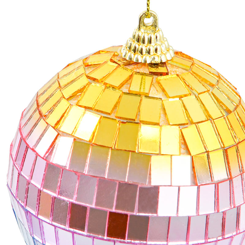 Boule à facette multicolore à suspendre