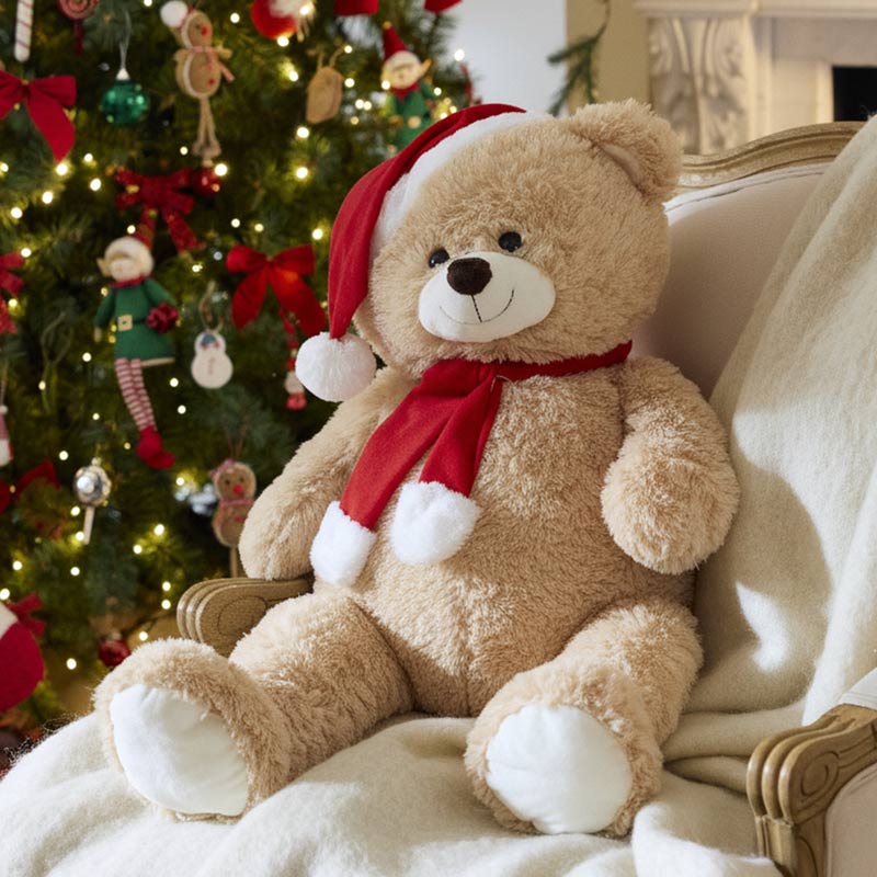 Ours géant de Noël 