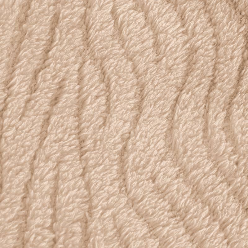 Plaid sherpa wavy 'Ondas' beige