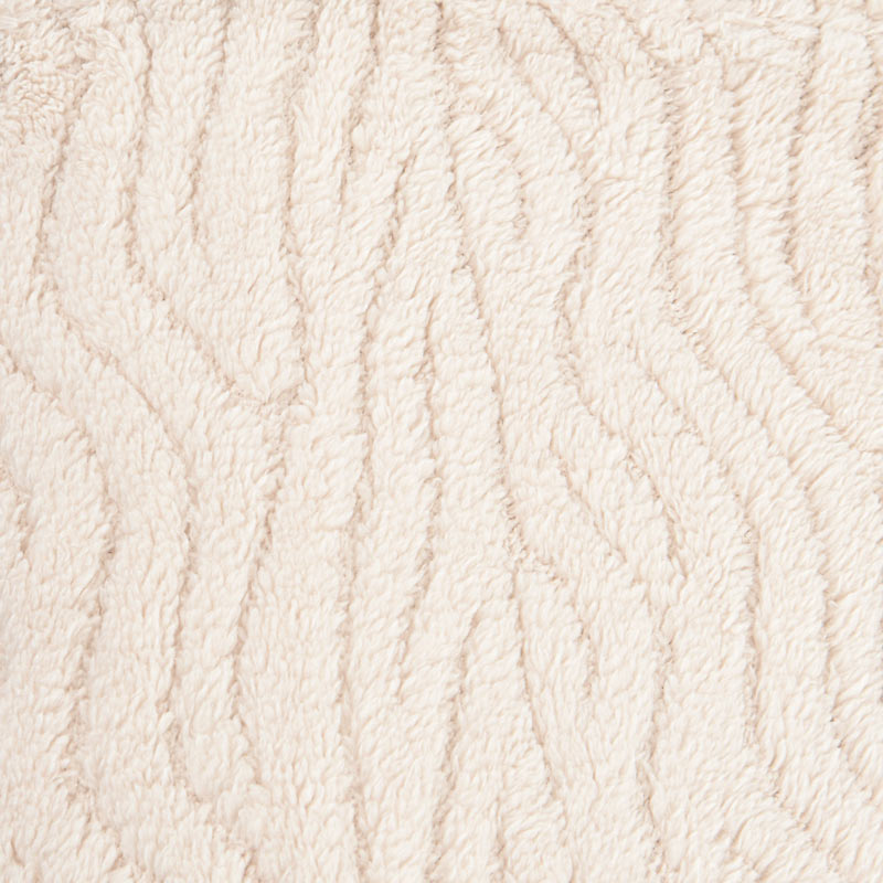 Plaid sherpa wavy 'Ondas' écru 