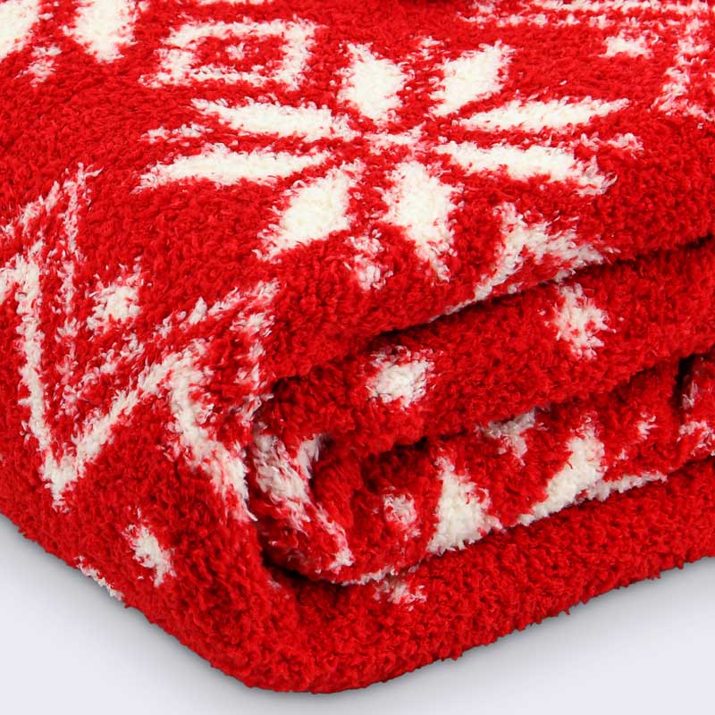 Plaid Noël sherpa bouclettes 'Comète'