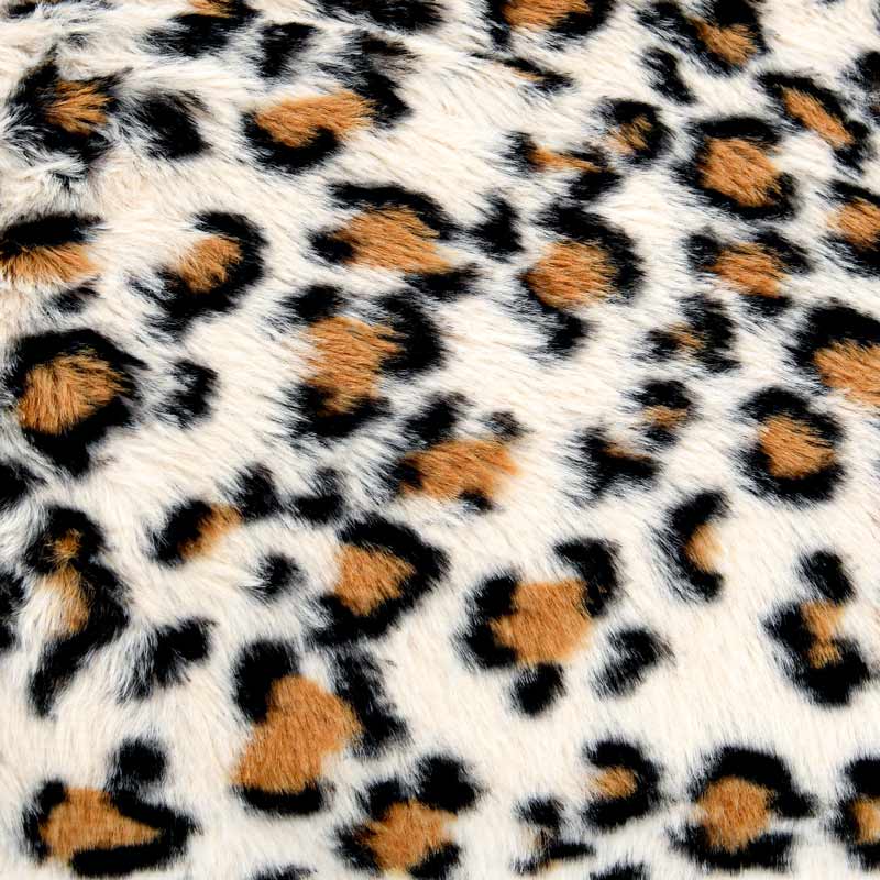 Plaid imitation fourrure 'Savannah' léopard 