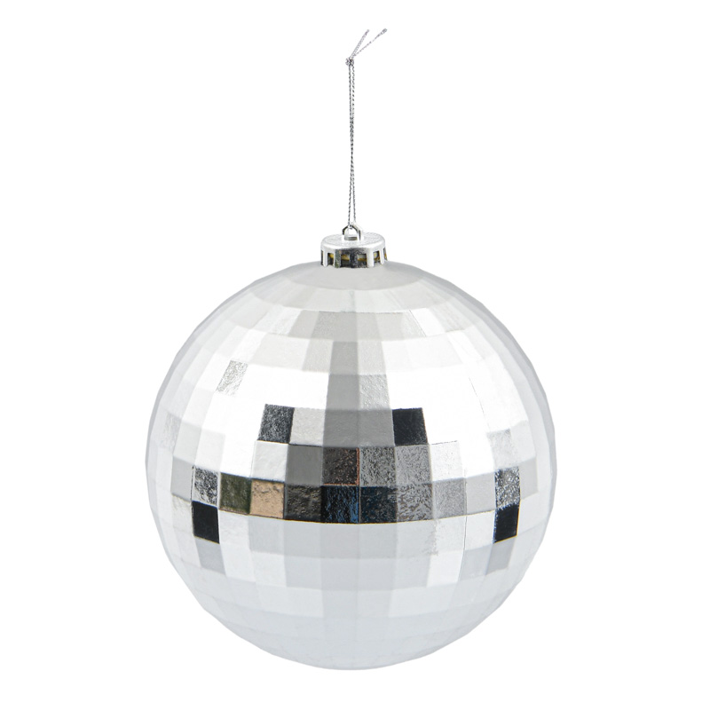 Boule disco argentée 