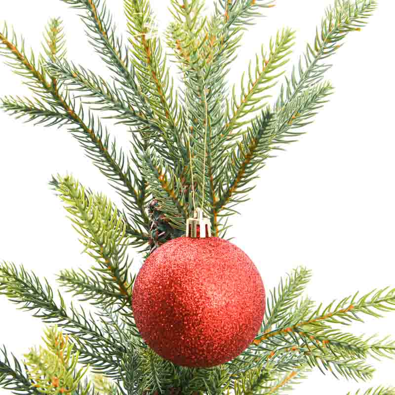 Lot de 6 boules rouges