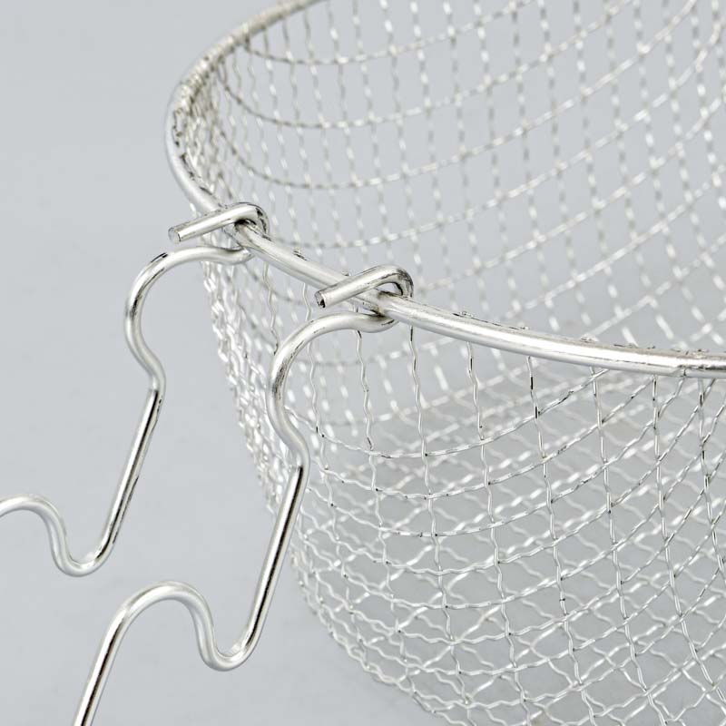 Panier à friture avec poignées gris