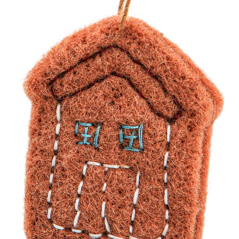 Décoration en feutrine de Noël à suspendre