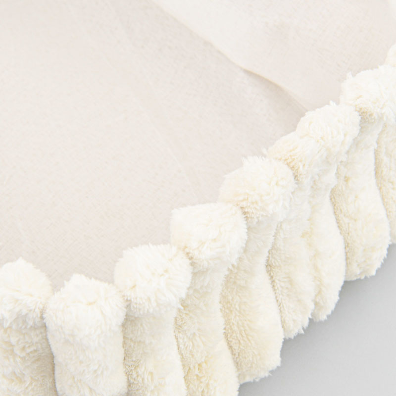 Panier rectangulaire imitation fourrure 