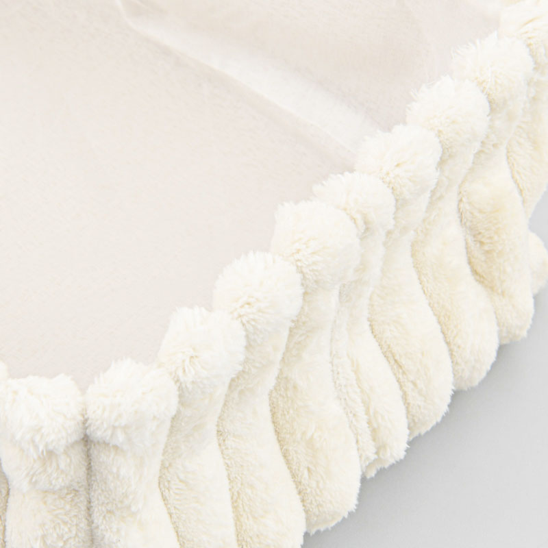 Panier rectangulaire imitation fourrure 