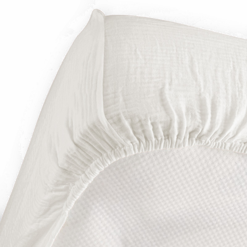 Drap housse 'Idylle' blanc 