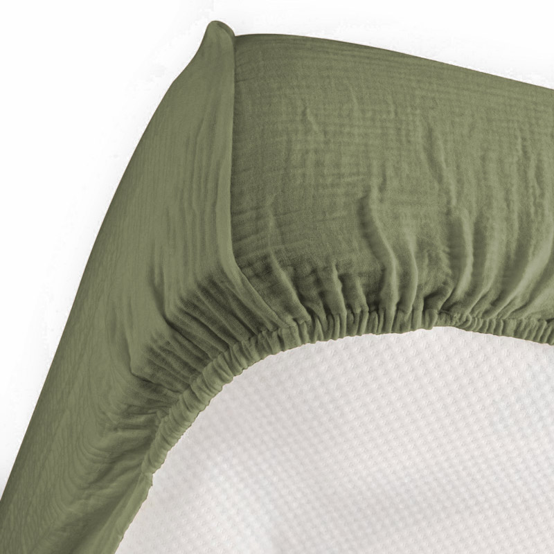 Drap housse 'Idylle' kaki