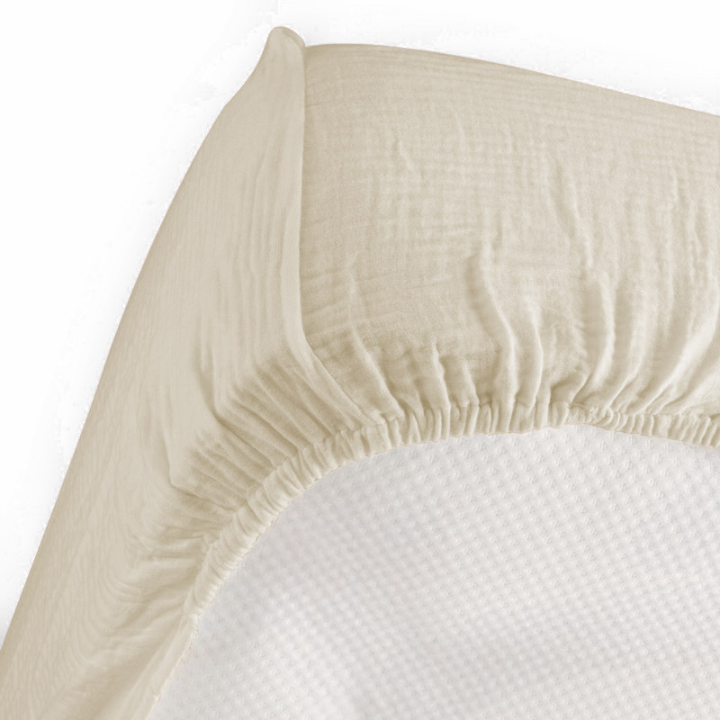 Drap housse 'Idylle' écru