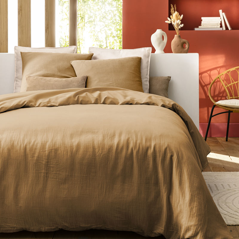 Housse de couette 'Idylle' moka