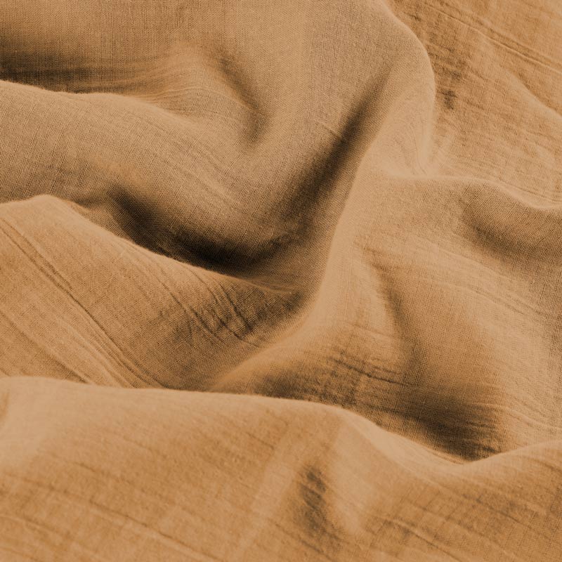 Taie oreiller gaze de coton 'Idylle' moka