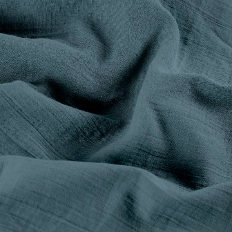 Taie oreiller gaze de coton 'Idylle' bleu