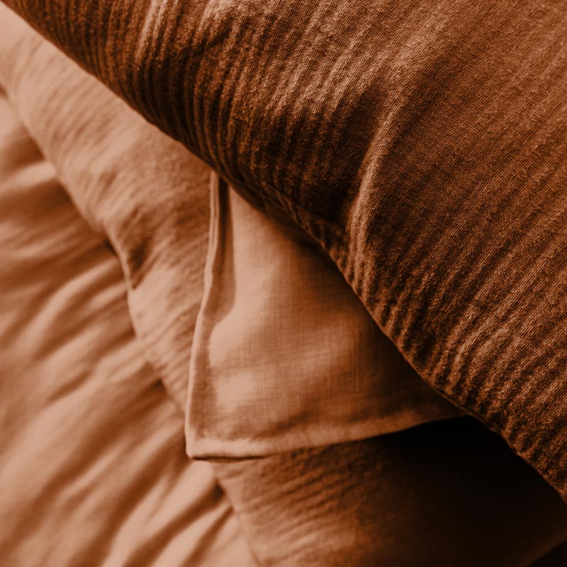 Housse de couette 'Idylle' rouille