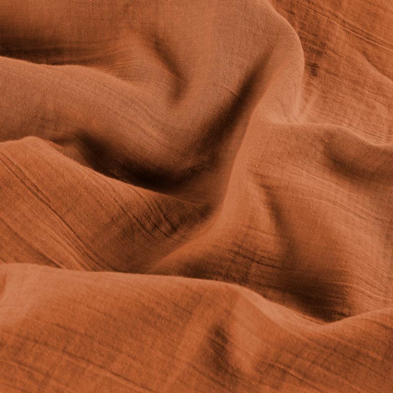 Drap housse 'Idylle' sienne