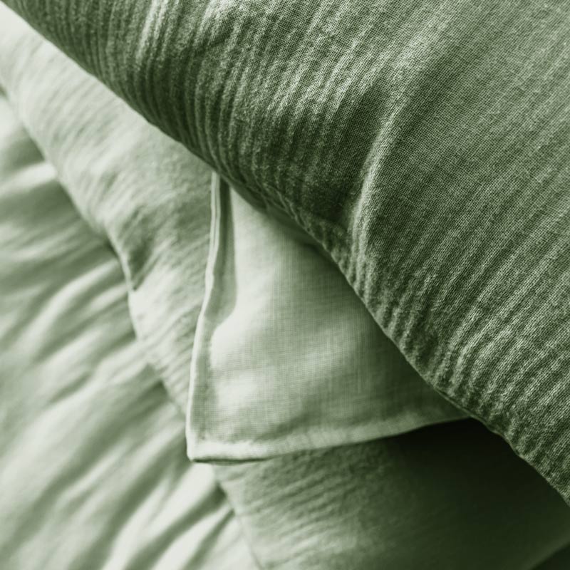 Housse de couette 'Idylle' vert céladon 