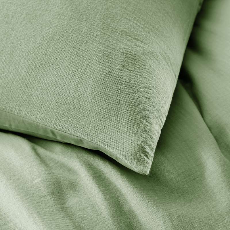 Housse de couette 'Idylle' vert céladon 