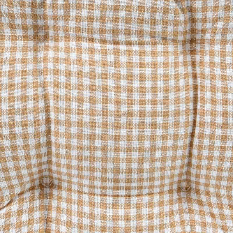 Coussin de chaise vichy 'Gustave' beige 