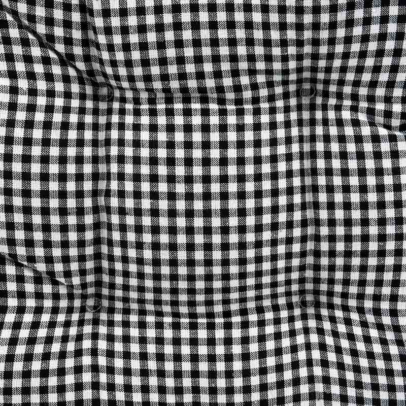 Coussin de chaise vichy 'Gustave' anthracite