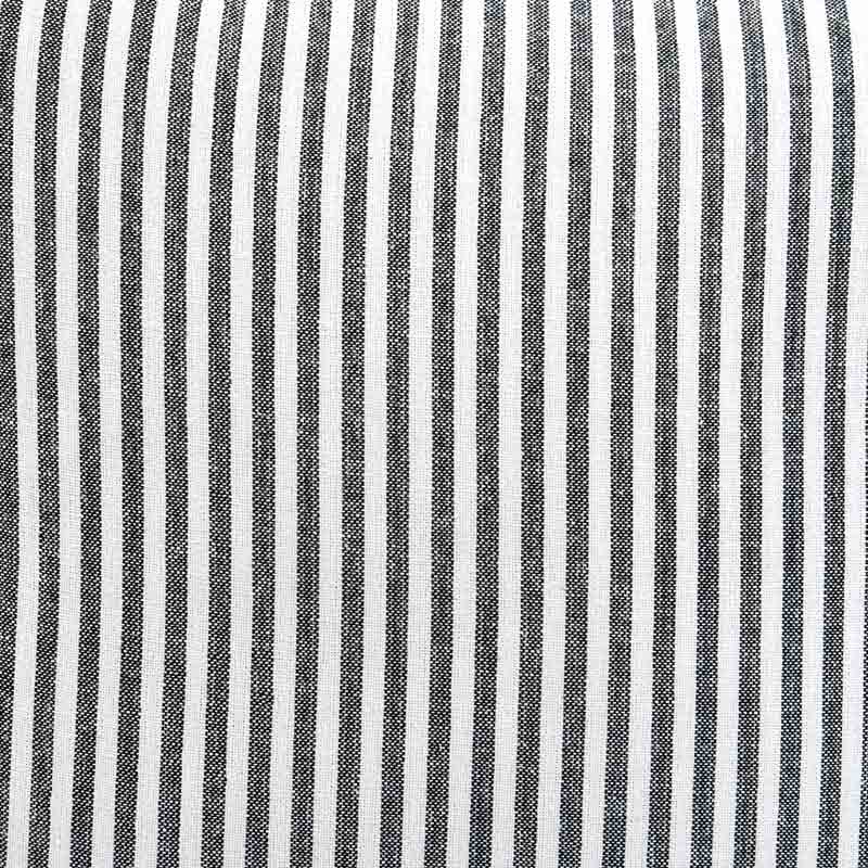 Coussin à rayures anthracite 'Léon'