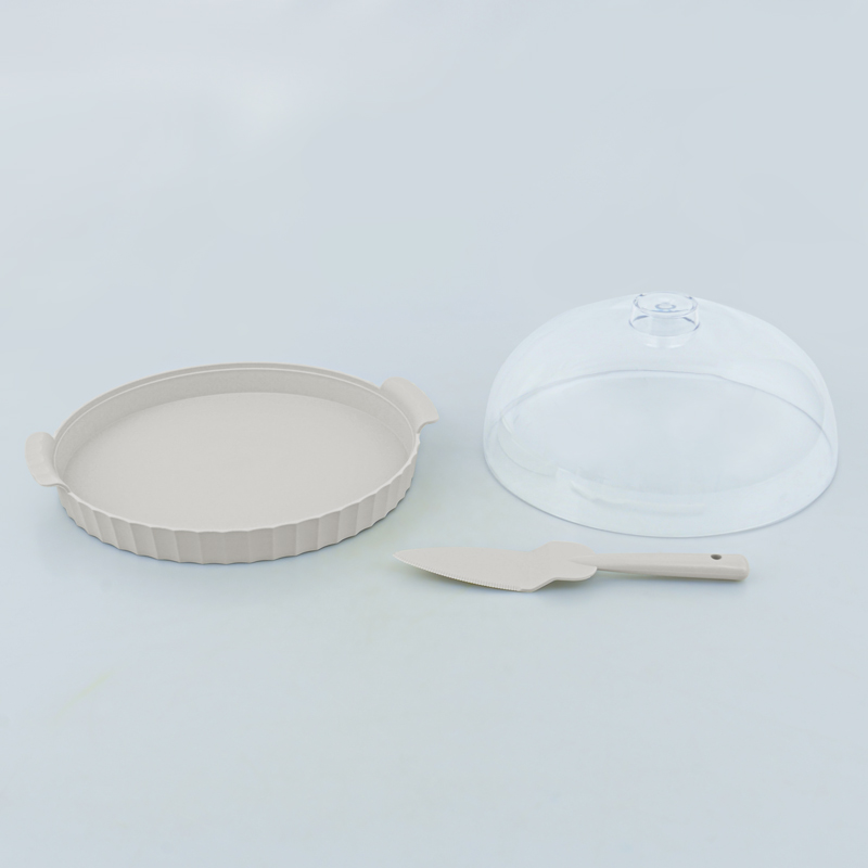 Plat à gâteaux avec cloche 'Colesium' gris